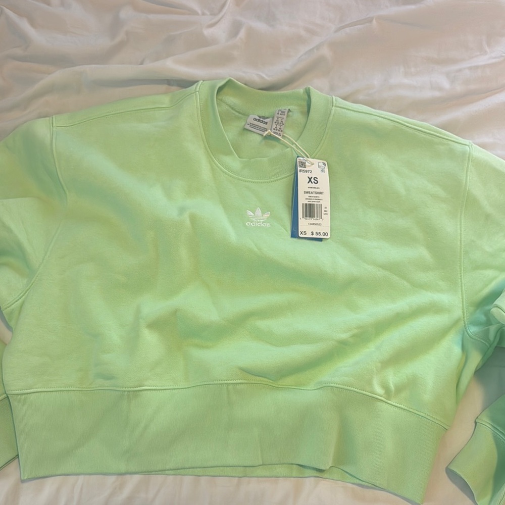 Adidas Light Green Women's Sweater